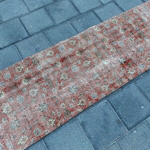 2.2x7.7 ft, Anatolian rug, Turkish runner rug, Vintage rug, Boho rug, Kitchen rug, Oriental rug, Bohemian rug, Handmade wool rug, Oushak rug