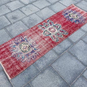 1.6 x 5.3 ft, Anatolian rug, Turkish rug, Kitchen rug, Vintage rug, Runner rug, Oushak rug, Tribal rug, Oriental rug, Boho rug, Wool rug