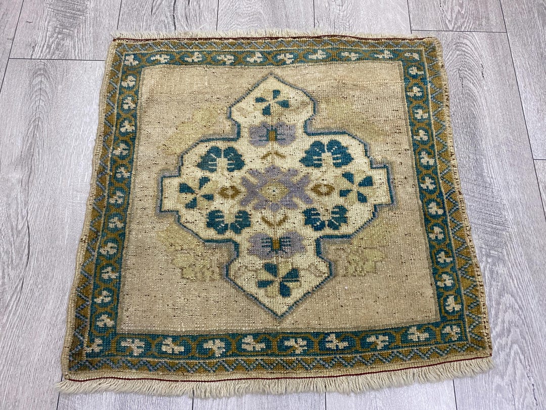 2x2 Square Rug, 2x2 Brown Rug, 2x2 Small Rug, 2x2 Turkish Rug, 2x2 Mini ...