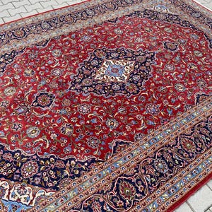 8.0 x 11.1 ft, Unique rug, Oversize rug, Turkish large rug, Vintage rug, Oushak rug, Oriental rug, Handmade wool rug, Bohemian rug, Boho rug