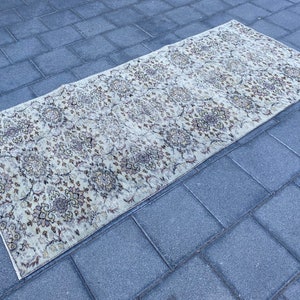 3.3x7.3 ft, Vintage rug, Runner rug, Turkish rug, Bohemian rug, Handmade rug, Wool rug, Boho rug, Brown rug, Organic rug, Anatolian rug