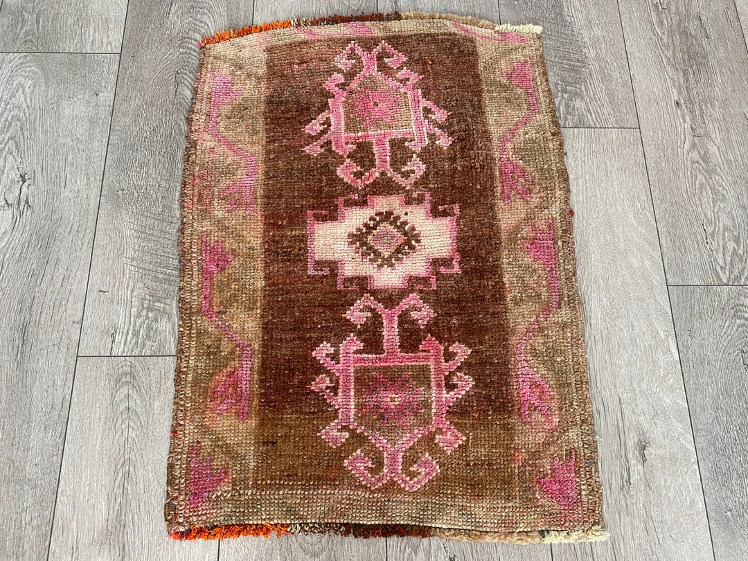 1.7x2.4 Ft, Antique Rug, Small Rug, Vintage Rug, Wool Rug, Oriental Rug ...