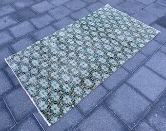 2.9x5.3 ft, Oriental rug, Turkish rug, Vintage area rug, Rustic rug, Ethnic rug, Oushak wool rug, Bohemian rug, Handmade rug, Anatolian rug