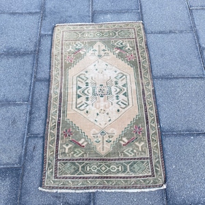 1,8 x 2,9 ft, Vintage Teppich, Boho Teppich, türkischer Teppich, Wollteppich, neutraler Teppich, kleiner Teppich, antiker Teppich, Wohnkultur, Wollteppich, Fußmattenteppich
