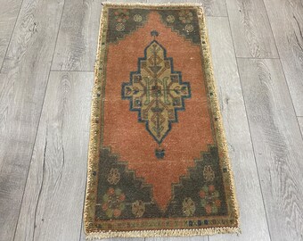 1.6 x 3.1 ft, Ethnic rug, Rustic rug, Vintage rug, Boho rug, Handmade rug, Bohemian rug, Small rug, Vintage rug, Turkish rug, Handmade rug