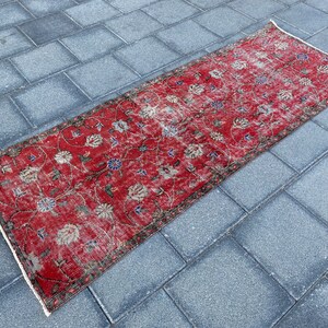 2.3 x 5.4 ft, Vintage runner rug, Oushak rug, Kitchen rug, Oriental rug, Hallway rug, Turkish rug, Traditional rug, Anatolian rug, Decor rug