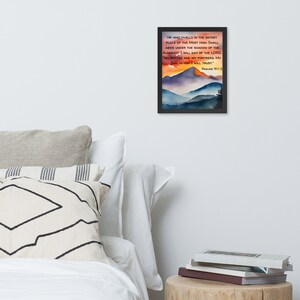 Framed poster