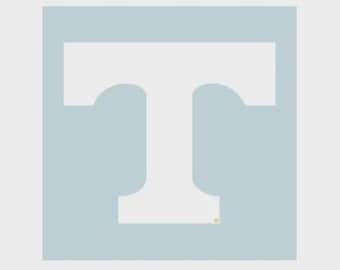 UT Tennessee Vols Large and Ex-Large White Decals