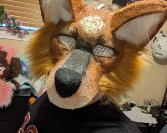 Dhole Therian Mask / Half Mask