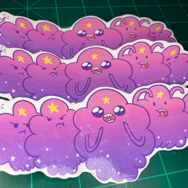 Lumpy Space Princess Galaxy Holographic Vinyl Sticker | Adventure Time | Cartoon Network | LSP | What the Lump | Waterproof
