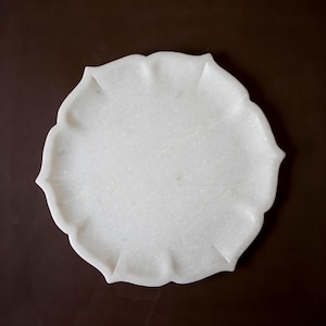 Marble Decorative Bowl, Marble Tray, lotus marble bowl, unique decoration, flower decoration bowl, handmade marble tray,Christmas decoration