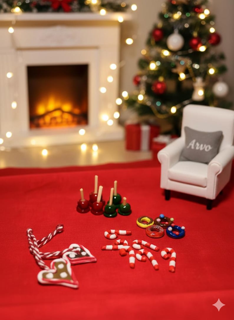 Süßigkeiten für den Wichtelweihnachtsmarkt | Wichteltür | Miniaturen | Wichtelzubehör | Miniaturen für Wichteltür 画像 1
