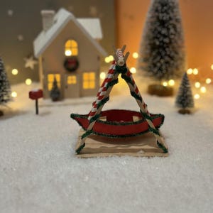 Schiffschaukel für den Wichtel | Wichtelzubehör | Miniaturen für Wichtel | Miniaturen für Wichteltür | Miniaturen