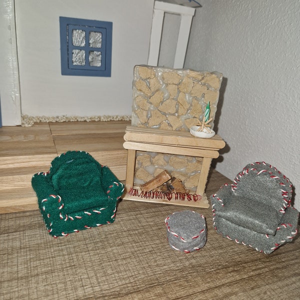 Sessel für den Wichtel, Wichtelzubehör, Wichteltür, Miniaturen