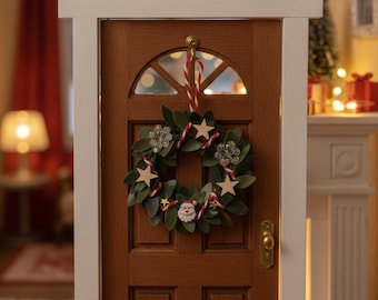 Christmas wreath for the elf | Elf accessories | Miniatures for elf doors | Miniatures