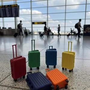 Suitcase on wheels for the elf | Elf accessories | Miniatures for the elf door | Miniatures