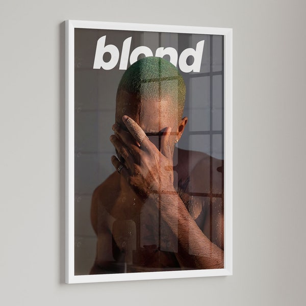 Frank Ocean Poster Blond Poster Print, Premium Matte Print Poster, Frank Ocean Wall Art, Frank Ocean Print, Dorm Room Poster