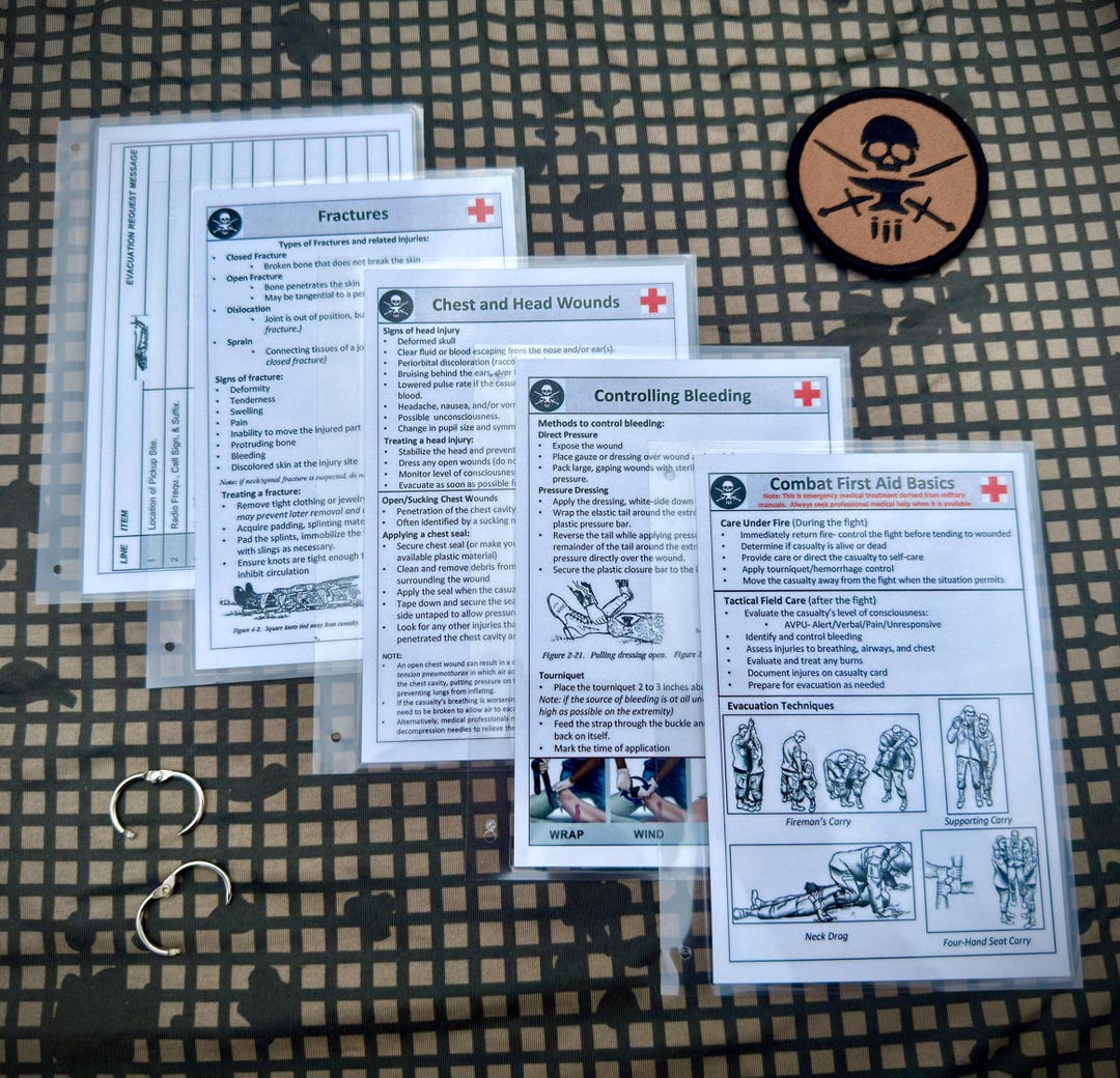 Field Cards- Combat First Aid - Etsy