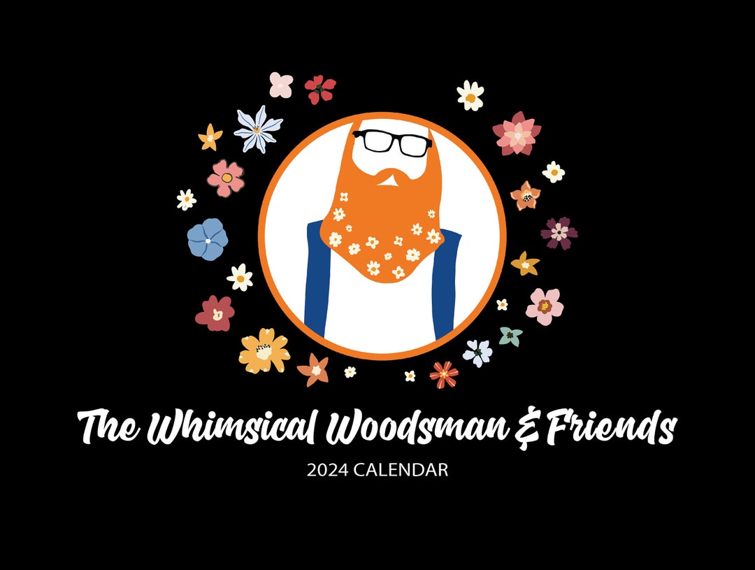 2024 the Whimsical Woodsman & Friends Calendar Etsy