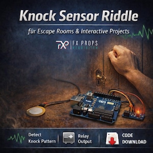 DIY Knock Puzzle with Arduino – Digital Download for Escape Rooms & Makers
