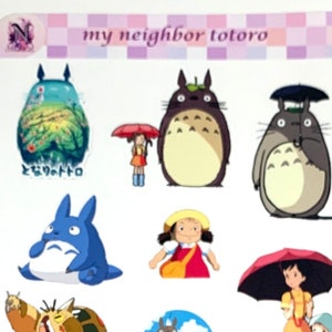 Sticker Mon voisin Totoro/Autocollant Anime/Manga/Sticker pour ordinateur portable/Scrapbook/Autocollant de journal/Autocollant iPad/Vinyle/Autocollant imperméable