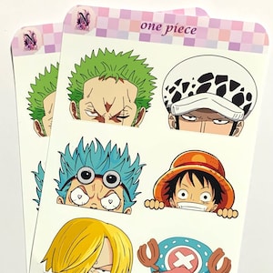 Adesivo One Piece Peeker/Adesivo Anime/Vinile Impermeabile/Decorazione/Adesivo Manga