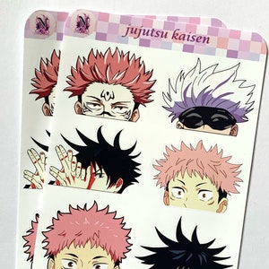 Adesivo Jujutsu Kaisen Peeker/Adesivo Anime/Vinile Impermeabile/Decorazione/Adesivo Manga