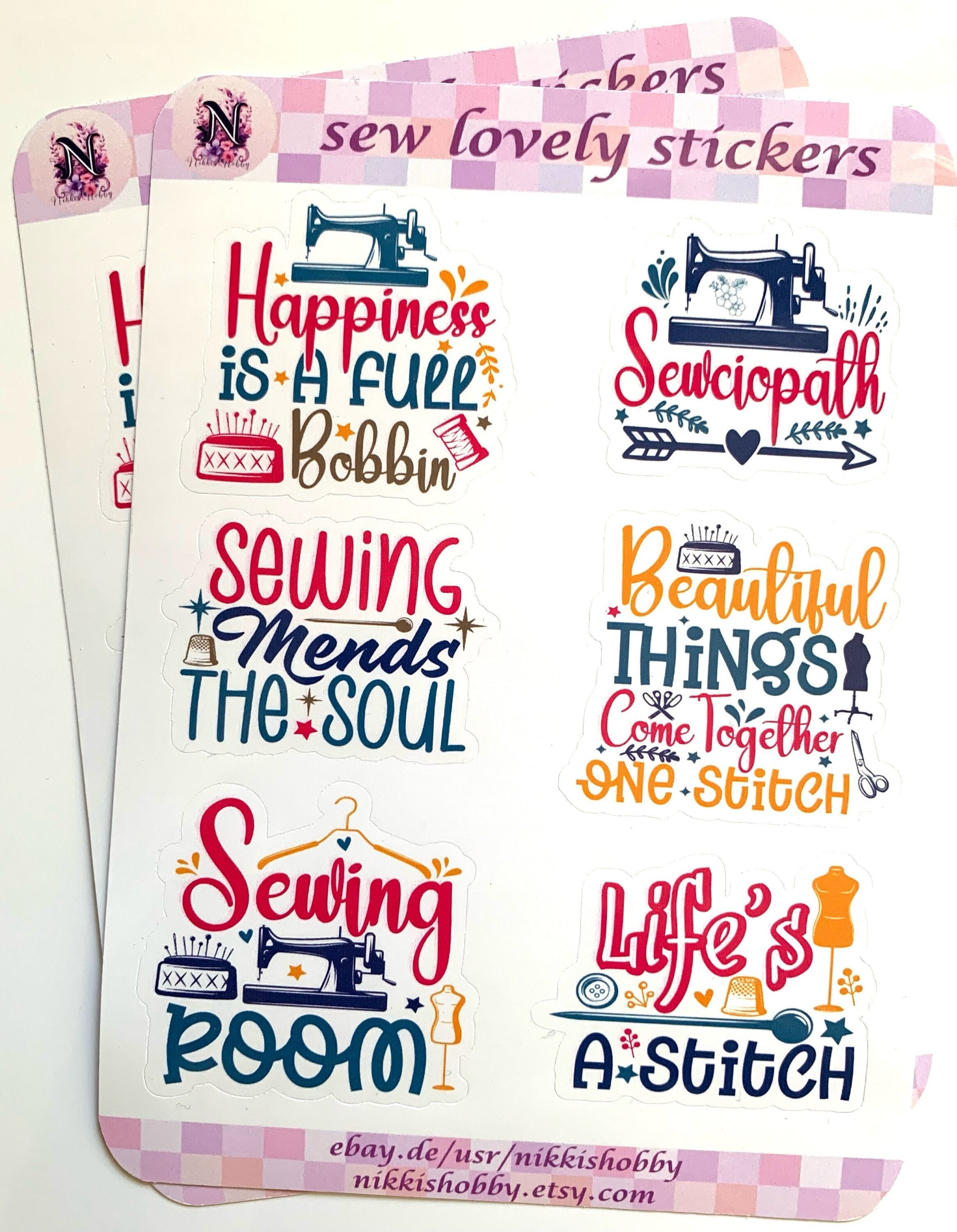 Sewing Stickers/Vinyl/Waterproof/Sewing Machine Decoration/Sewing Journal/Sewing Scrapbook Stickers
