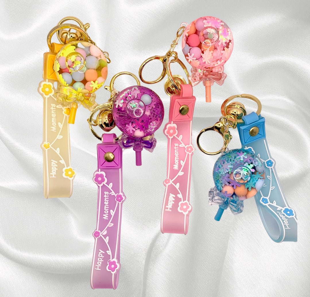 Kawaii Lollipop Keychain/backpack/bag Charm - Etsy