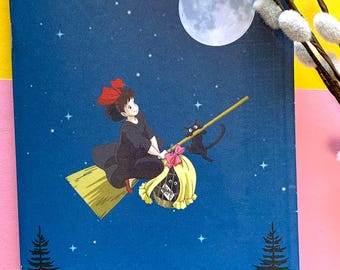 Kiki Anime Notitieboek | Dagboek | 80 g/m² | 300 g/m² gelamineerde omslag | Geniet | 60 pagina&#39;s