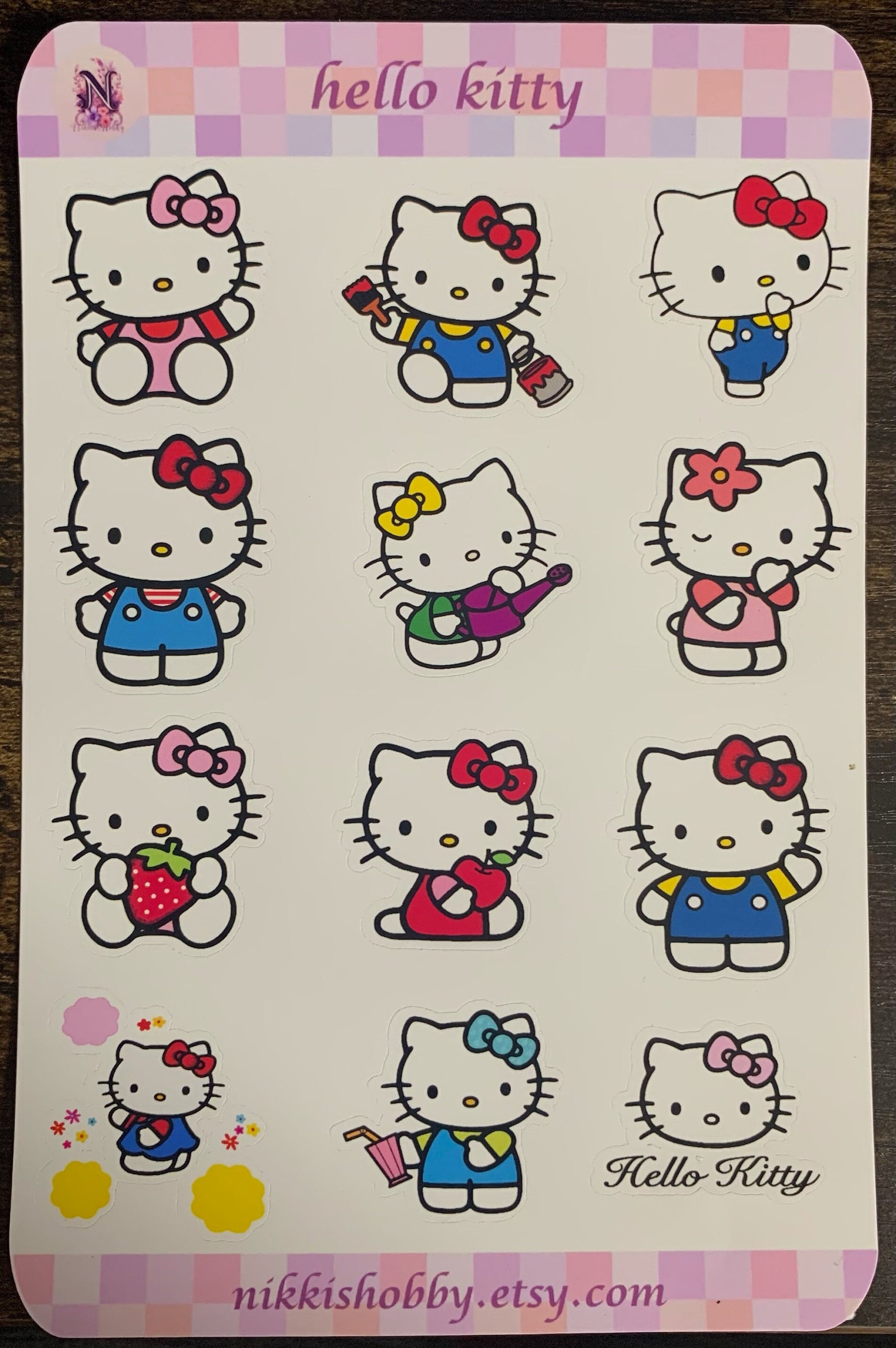 Hello Kitty Sanrio Sticker Waterproof Vinyl Sticker Scrapbook