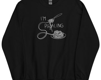 spiraling crewneck sweatshirt