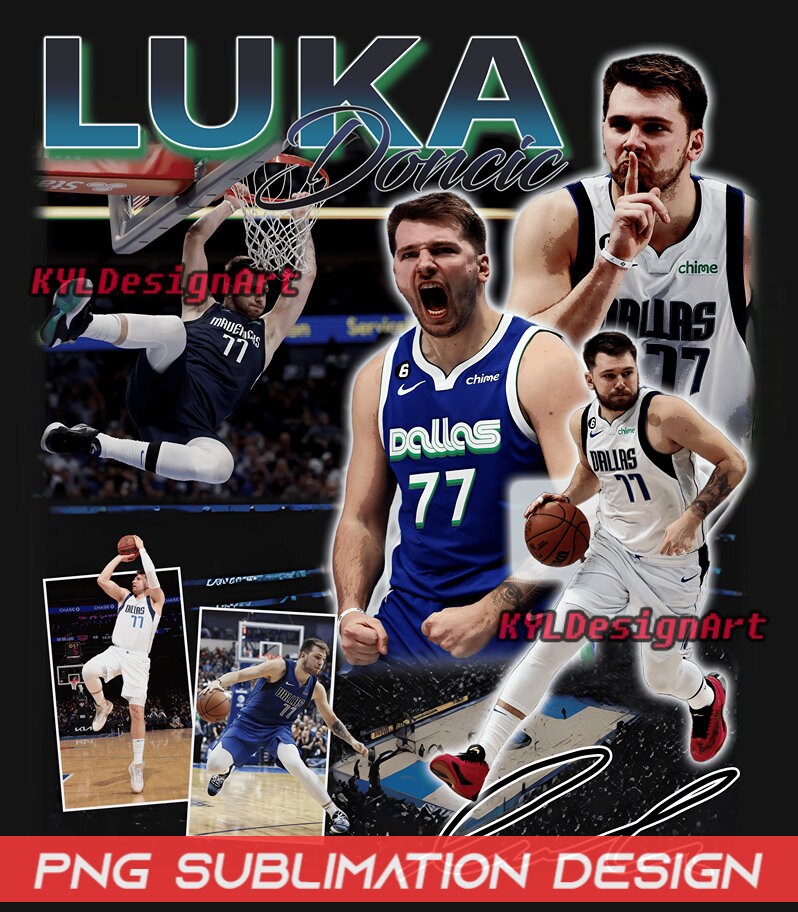 Luka Doncic Dallas Mavs Retro Vintage T Shirt designed & sold by Printerval