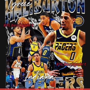 Tyrese Haliburton Basketball Paper Poster Pacers - Tyrese Haliburton - Pin