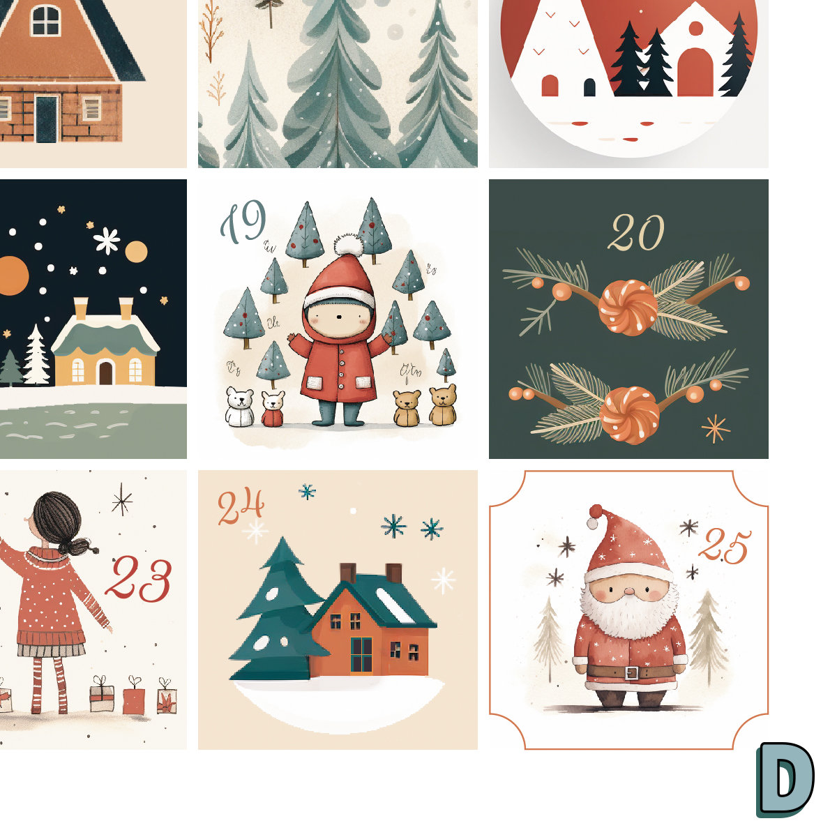 Advent calendar printable kids advent calendar printable christmas