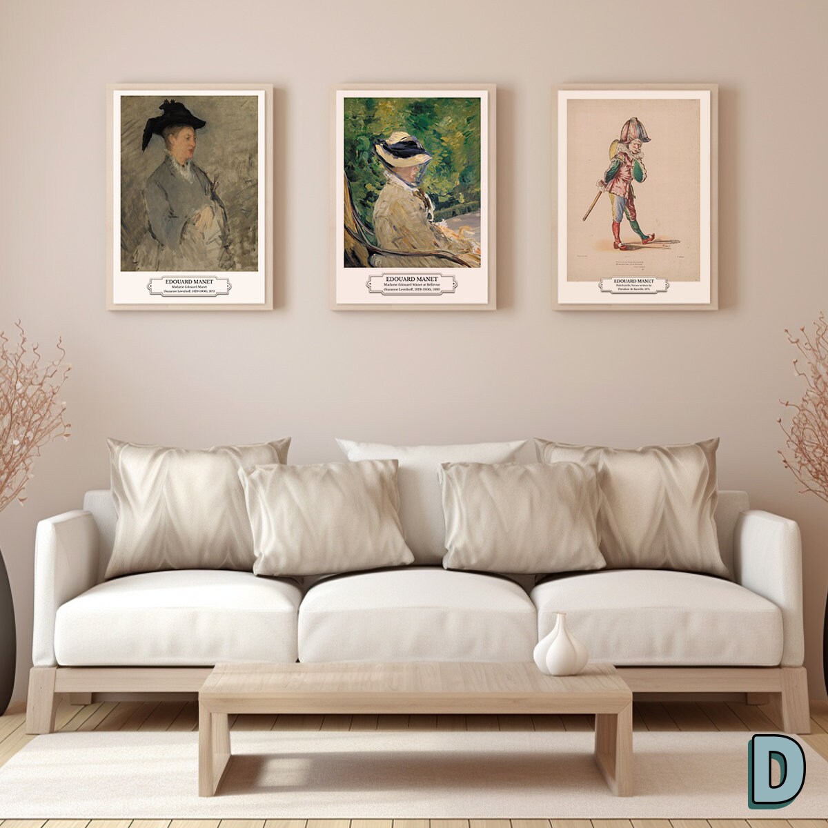 Édouard Manet Set of 8 Printable Exhibition Posters: Impressionist ...