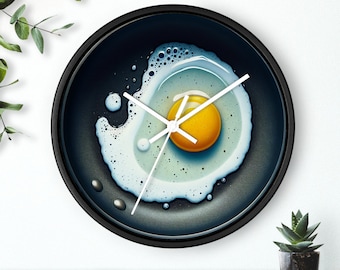 Fried Egg Clock | Fun Kitchen Decor, Breakfast Nook