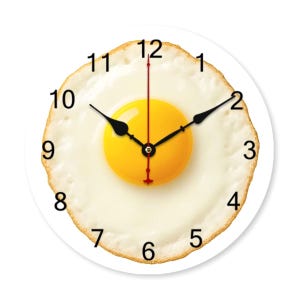 Egg Wall Clock: Funny Kitchen Decor - Unique Chef Gift