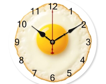 Egg Wall Clock: Funny Kitchen Decor - Unique Chef Gift