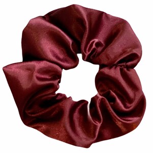 Tied Together Satin Crimson scrunchie