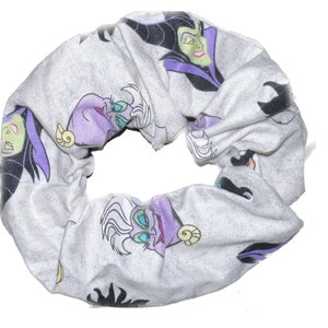 Tied Together Maleficent Ursula Villains scrunchie