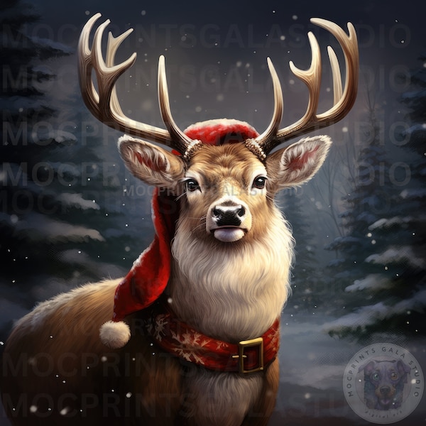 Merry Christmas Deer Png, Western Png, Merry Christmas Png, Christmas Deer Clipart,Christmas Animals Png,Deer Png,Light Png,Digital Download