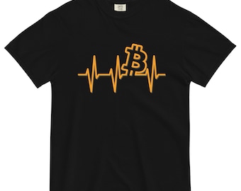Bitcoin Heartbeat T-Shirt | Bitcoin Investor Tee | Cryptocurrency Enthusiast Shirt | Crypto Investment Apparel