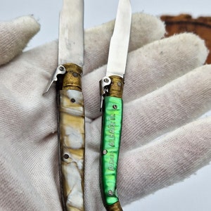 Pocket knife Spain navaja ALBACETE, vintage, rare, collectible, handmade 1950 image 9