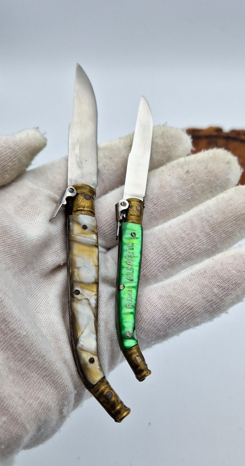 Pocket knife Spain navaja ALBACETE, vintage, rare, collectible, handmade 1950 image 9