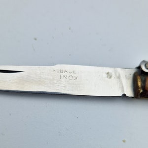 Pocket knife Spain navaja ALBACETE, vintage, rare, collectible, handmade 1950 image 8