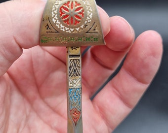 Lletter opener vintage TOLEDO  Spanish ornamented damascene saber, mini sword