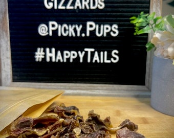 Golosinas premium para perros con molleja de pollo deshidratada: totalmente naturales y deliciosas