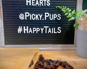 Healthy Dehydrated Chicken Heart Dog Treats - All Natural, Human Grade