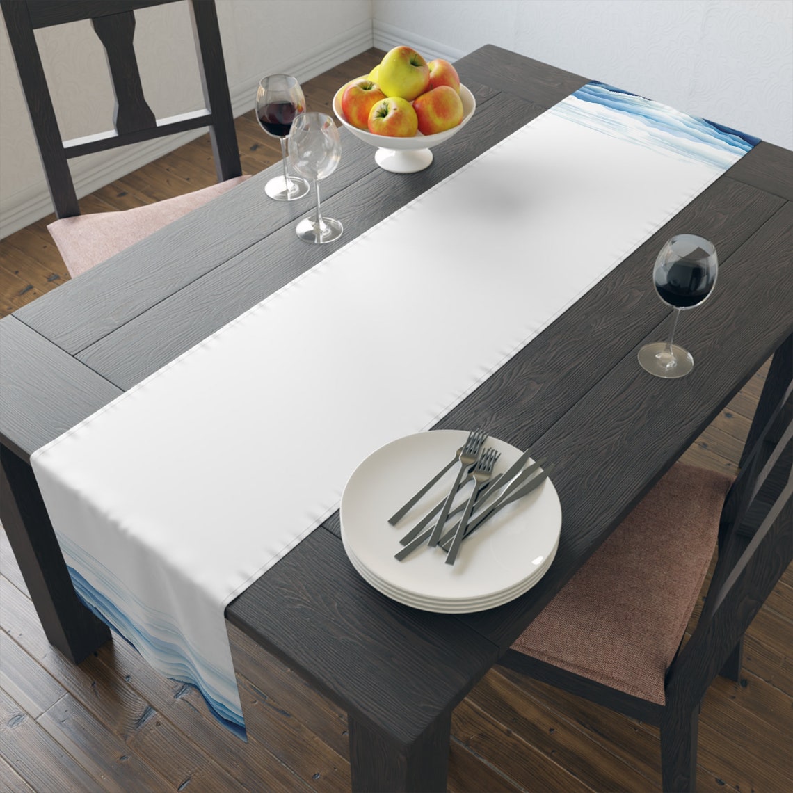 Blue Ridge Mountain Table Runner (cotton, or Polyester), Blue Ridge ...